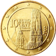 Монета регулярного обращения 10 центов. Австрия.