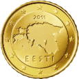 Монета регулярного обращения 10 центов. Эстония.