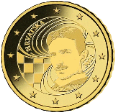 Монета регулярного обращения 10 центов. Хорватия.