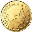 Монета регулярного обращения 10 центов. Люксембург.