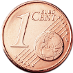Монета регулярного обращения 1 цент.