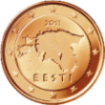 Монета регулярного обращения 1 цент. Эстония.