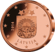 Монета регулярного обращения 1 цент. Латвия.