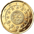 Монета регулярного обращения 20 центов. Португалия.