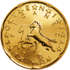 Монета регулярного обращения 20 центов. Словения.