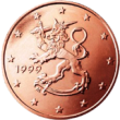 Монета регулярного обращения 2 цента. Финляндия.