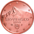 Монета регулярного обращения 2 цента. Словакия.