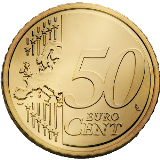 Монета регулярного обращения 50 центов.