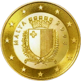 Монета регулярного обращения 50 центов. Мальта.