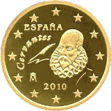 Монета регулярного обращения 50 центов. Испания.