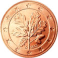 Монета регулярного обращения 5 центов. Германия.