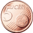 Монета регулярного обращения 5 центов.