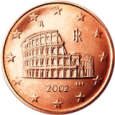 Монета регулярного обращения 5 центов. Италия.